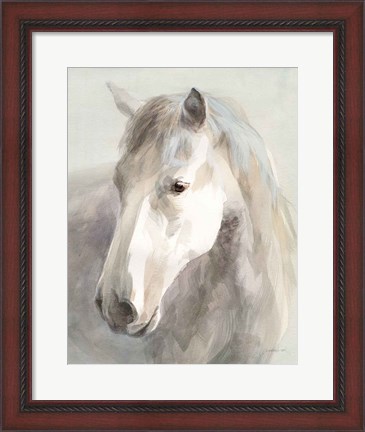 Framed Gentle Horse Crop Print