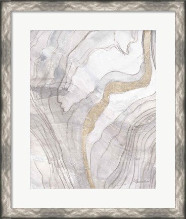 Framed Shimmering Water II Neutral Print