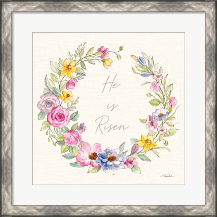 Framed Happy Easter IV Risen Print