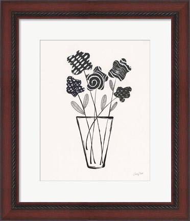 Framed Modern Floral II Print