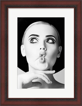 Framed Fish Face Glamour Print