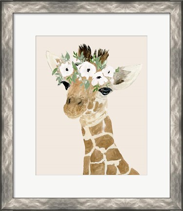 Framed Little Giraffe Print
