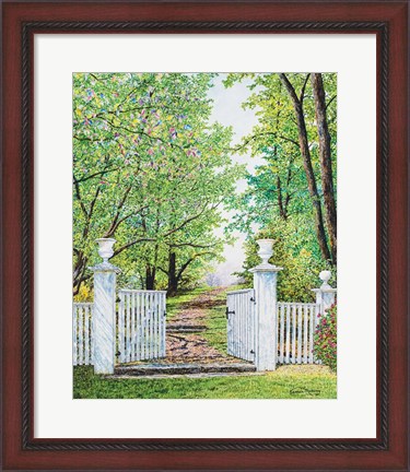 Framed Narrow Is The Path Print