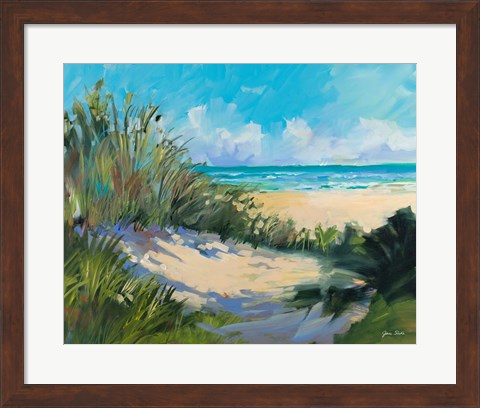 Framed Beach Dunes Print