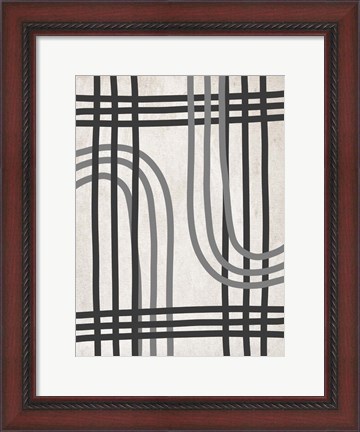 Framed String Shapes Print