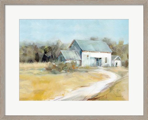Framed Summer Barn Print