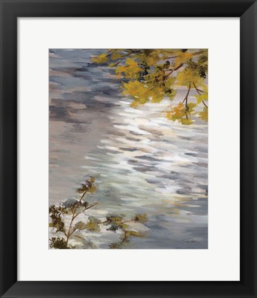 Framed Branches and Ripples Print