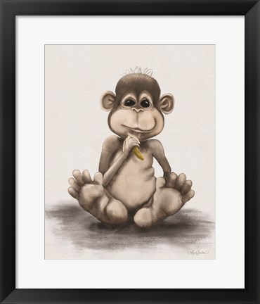 Framed Melvin the Monkey Print