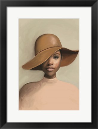 Framed Luminescence Under a Hat Print