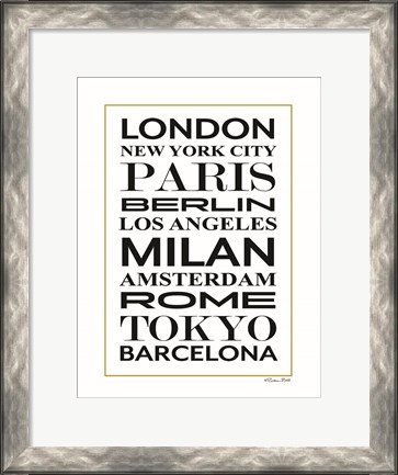 Framed Fashion Cities Print