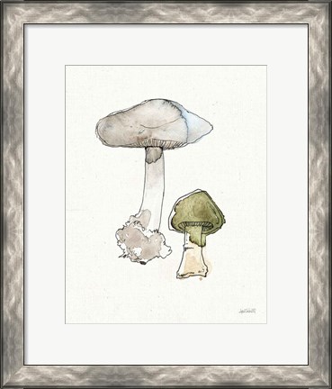 Framed Fresh Farmhouse Mushrooms III Print