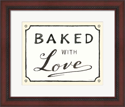 Framed Baked with Love Print