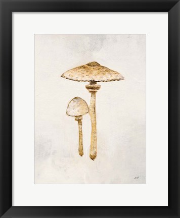 Framed Woodland Mushroom I Print