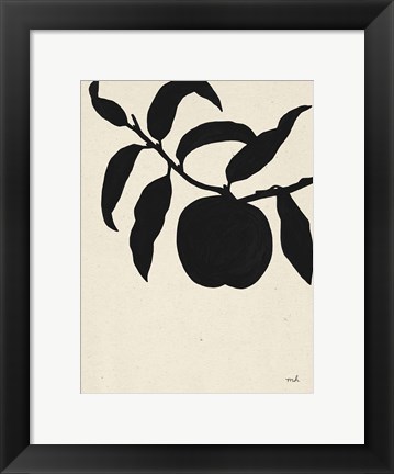 Framed Peach II Print