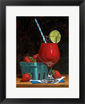 Framed Strawberry Daquiri Print