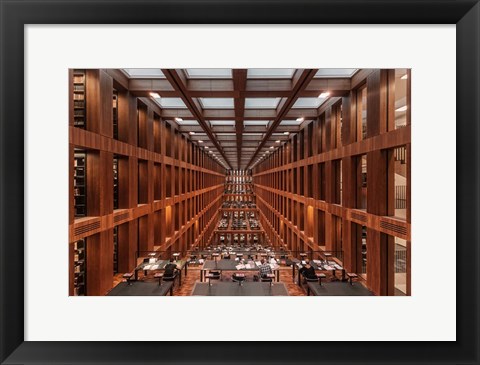 Framed Library in Berlin Print