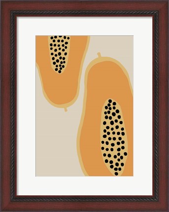 Framed Papaya Fruit Print