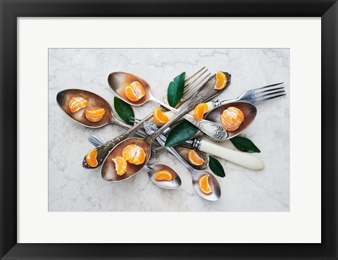 Framed Spoons &amp; Tangerines Print