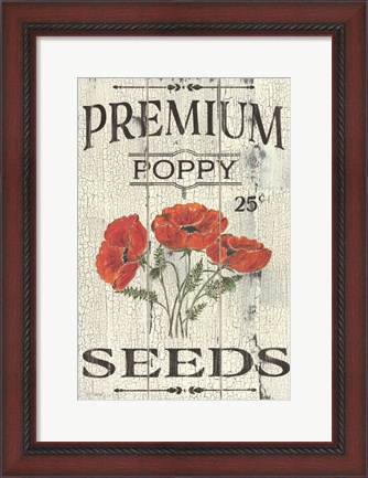 Framed Poppy Seeds Print