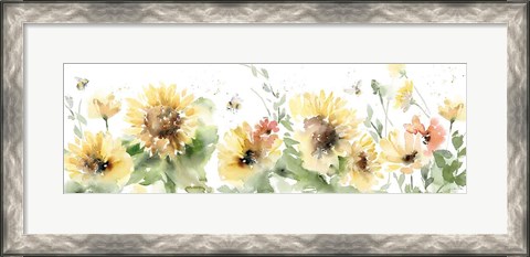 Framed Sunflower Meadow VI Print