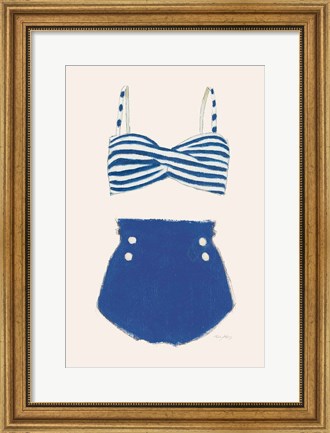 Framed Retro Swimwear II Print