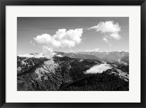 Framed Olympic Mountains II Print