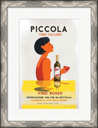 Framed Vino Rosso I Print