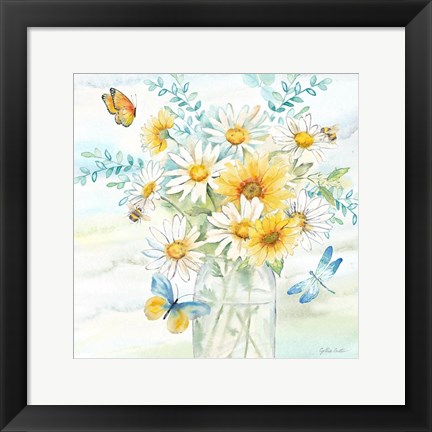 Framed Daisy Days III clean Print