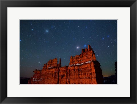 Framed Stars over the Fortress - Bryce Canyon Print