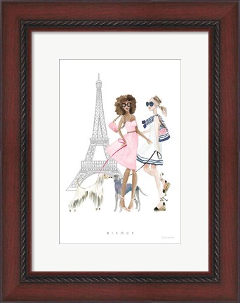 Framed Paris Girlfriends I Pastel Print