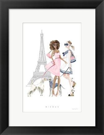 Framed Paris Girlfriends I Pastel Print