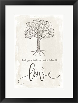 Framed Established in Love Print