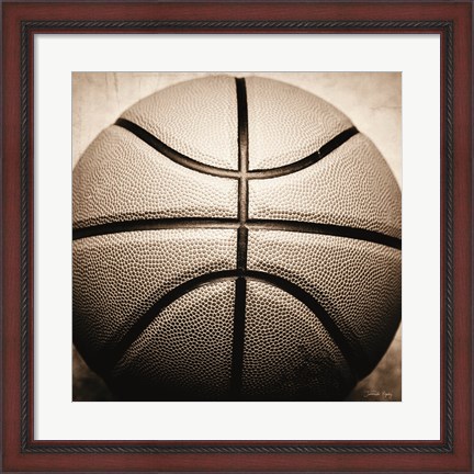Framed Vintage Basketball Print