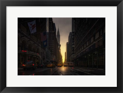 Framed Manhattan Street Print