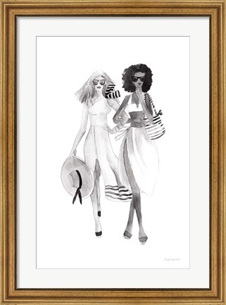 Framed Paris Girlfriends IV BW Print