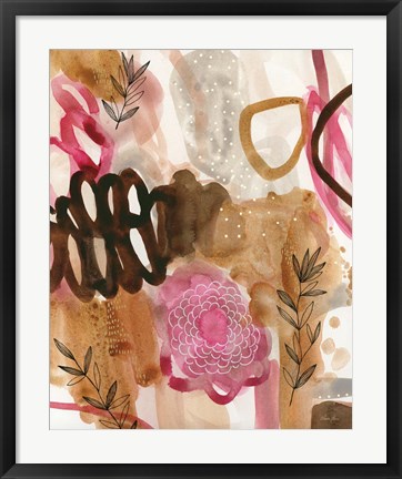 Framed Petals and Fronds Print