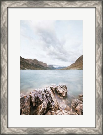 Framed Glacier Lake Print