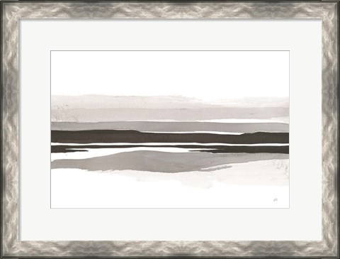Framed Marbled Gray IV Print
