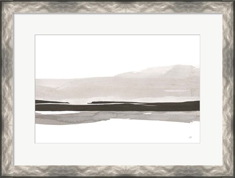 Framed Marbled Gray III Print