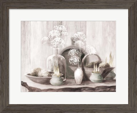 Framed Rustic Elegance I Neutral Print