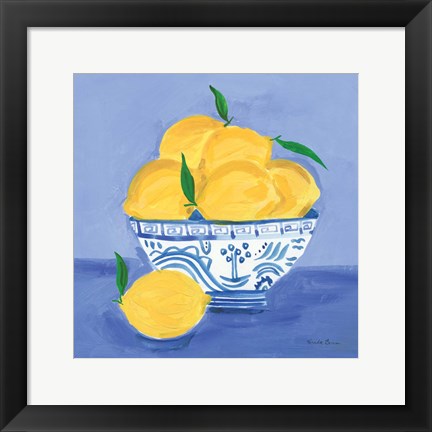 Framed Lemon Still Life Print
