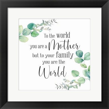 Framed Mother&#39;s Day Eucalyptus II-The World Print