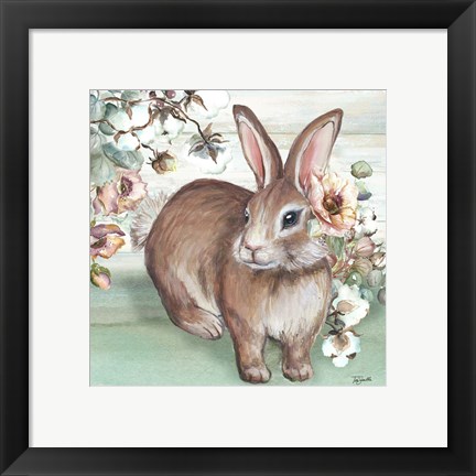 Framed Farmhouse Bunny IV Print