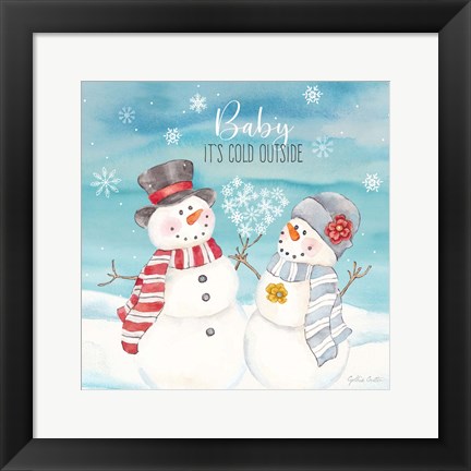 Framed Snow Lace III Print