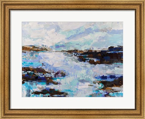 Framed Abstract Marsh Print