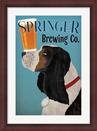 Framed Springer Brewing Co Print