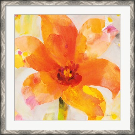 Framed Bright Tulips II Print