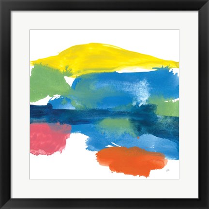 Framed Jewel Abstraction II Print