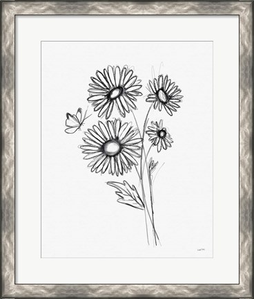 Framed Among Wildflowers III Print