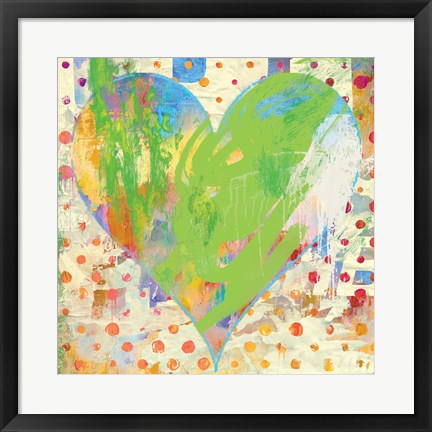 Framed Carnival Heart Print